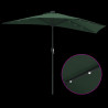 Parasolka ogrodowa Zielony 294 x 150 x 224 cm Poliester i Stal