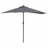 Parasolka ogrodowa Antracyt 294 x 150 x 224 cm Poliester i Stal