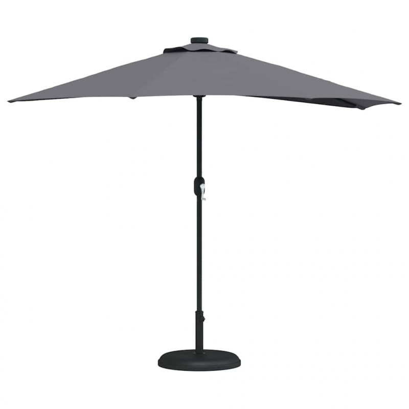 Parasolka ogrodowa Antracyt 294 x 150 x 224 cm Poliester i Stal