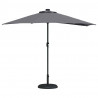Parasolka ogrodowa Antracyt 294 x 150 x 224 cm Poliester i Stal