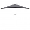 Parasolka ogrodowa Antracyt 294 x 150 x 224 cm Poliester i Stal