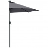 Parasolka ogrodowa Antracyt 294 x 150 x 224 cm Poliester i Stal