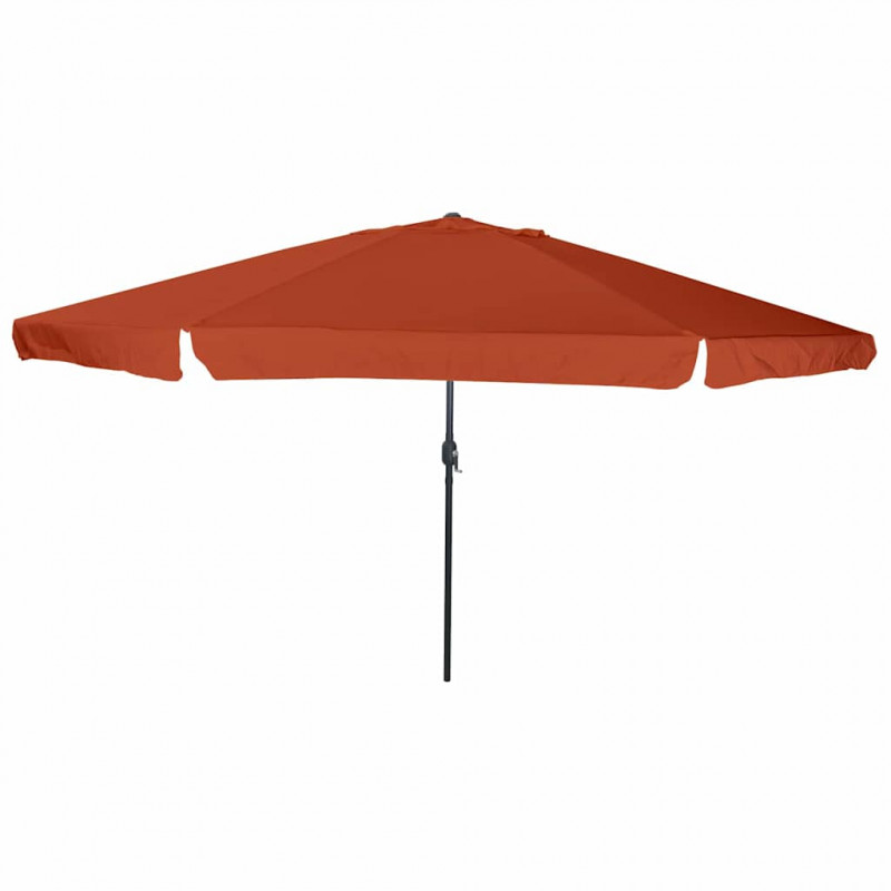 Parasolka ogrodowa terakota 394 x 394 x 248 cm Poliester i Stal