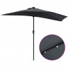 Parasolka ogrodowa Antracyt 294 x 150 x 224 cm Poliester i Stal