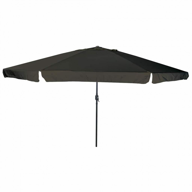 Parasolka ogrodowa Czarny 394 x 394 x 248 cm Poliester i Stal