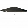 Parasolka ogrodowa Czarny 394 x 394 x 248 cm Poliester i Stal