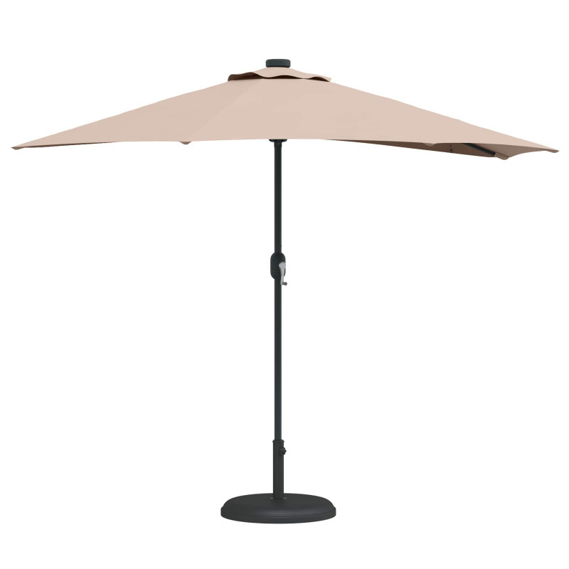 Parasolka ogrodowa Ciemnoszary 294 x 150 x 224 cm