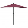 Parasolka ogrodowa Bordeaux Czerwony 294 x 150 x 224 cm