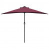 Parasolka ogrodowa Bordeaux Czerwony 294 x 150 x 224 cm