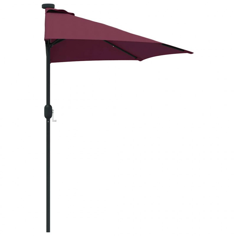 Parasolka ogrodowa Bordeaux Czerwony 294 x 150 x 224 cm