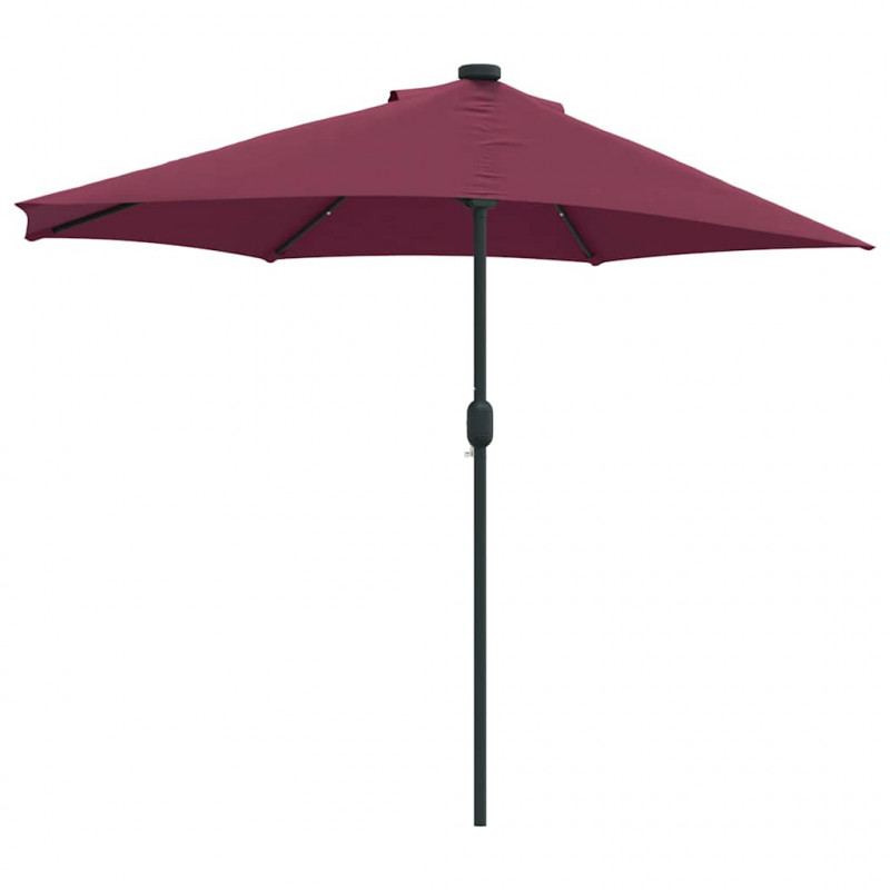 Parasolka ogrodowa Bordeaux Czerwony 294 x 150 x 224 cm