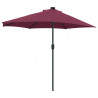 Parasolka ogrodowa Bordeaux Czerwony 294 x 150 x 224 cm