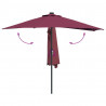 Parasolka ogrodowa Bordeaux Czerwony 294 x 150 x 224 cm