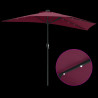 Parasolka ogrodowa Bordeaux Czerwony 294 x 150 x 224 cm