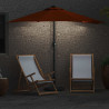 Parasolka ogrodowa terakota 294 x 150 x 224 cm Poliester i Stal