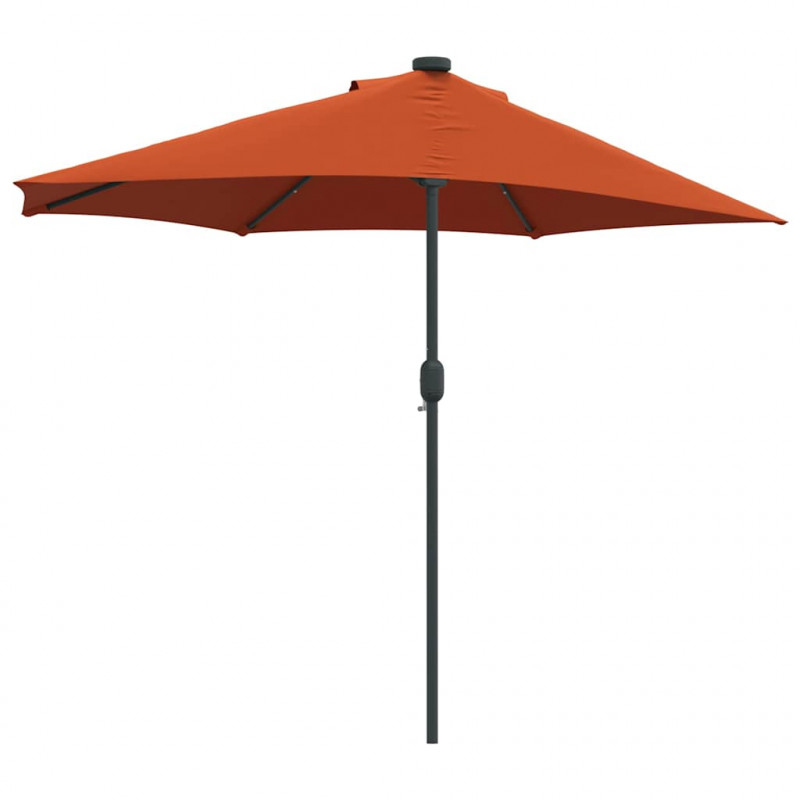 Parasolka ogrodowa terakota 294 x 150 x 224 cm Poliester i Stal