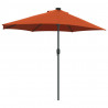 Parasolka ogrodowa terakota 294 x 150 x 224 cm Poliester i Stal