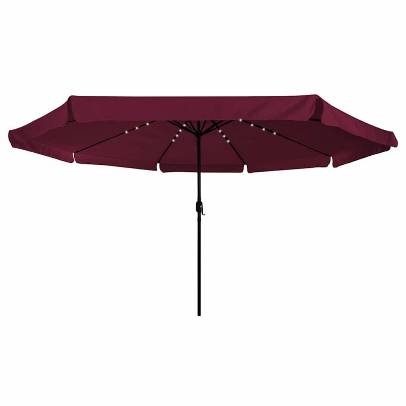 Parasolka ogrodowa Bordeaux Czerwony 395 x 395 x 245 cm
