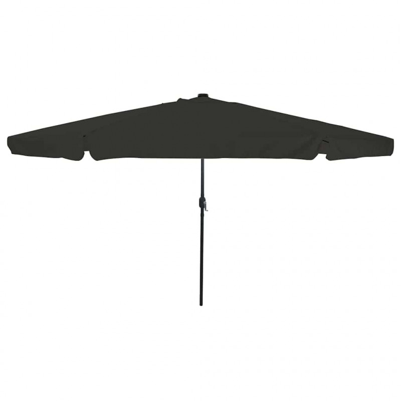 Parasolka ogrodowa Czarny 395 x 395 x 245 cm Poliester