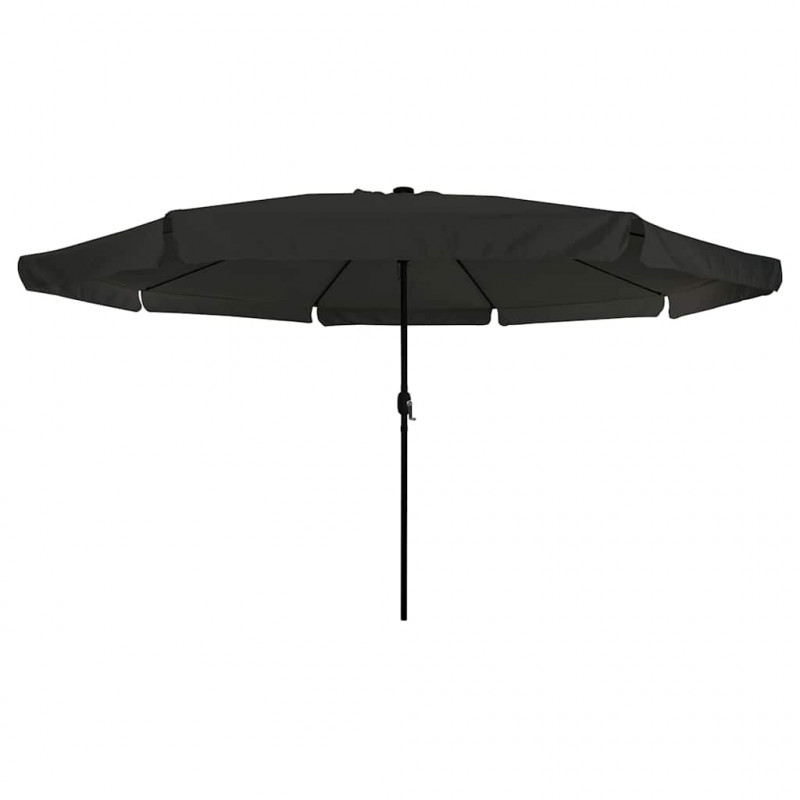 Parasolka ogrodowa Czarny 395 x 395 x 245 cm Poliester
