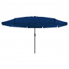 Parasolka ogrodowa Niebieski azur 395 x 395 x 245 cm Poliester