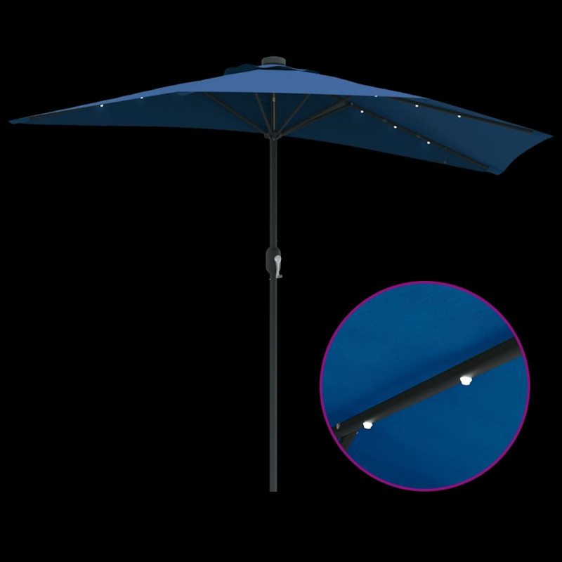 Parasolka ogrodowa Niebieski azur 294 x 150 x 224 cm