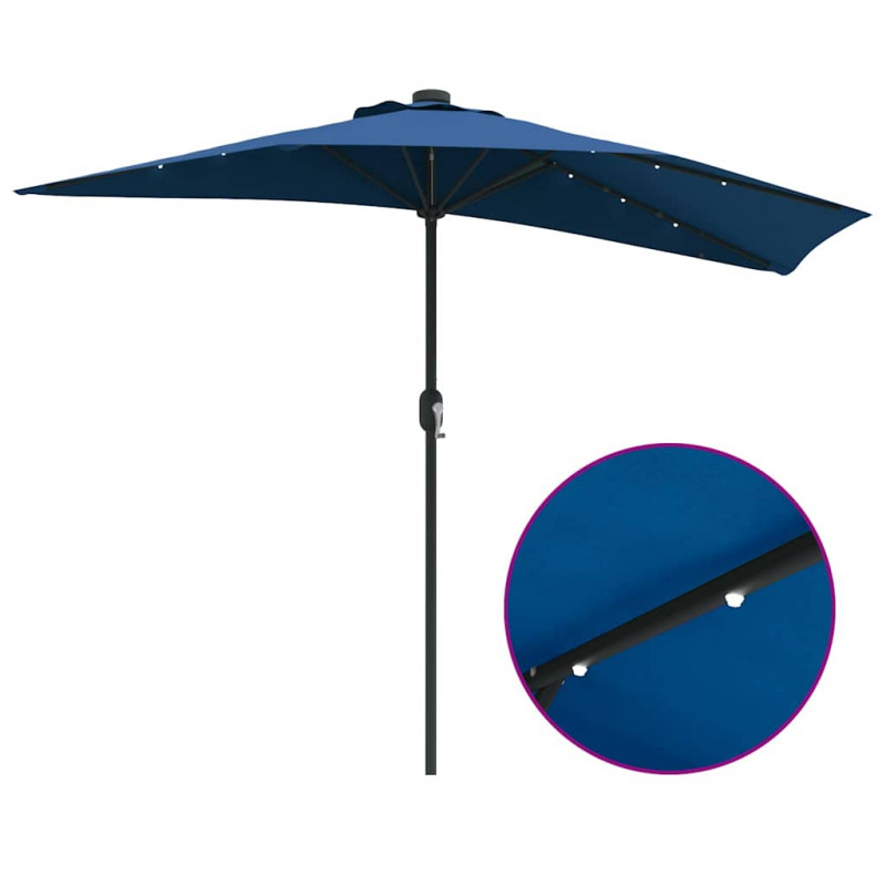 Parasolka ogrodowa Niebieski azur 294 x 150 x 224 cm