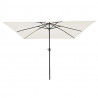 Parasolka ogrodowa piaskowy 295 x 295 x 245 cm Poliester i Stal