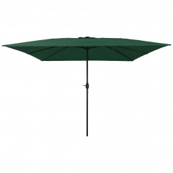 Parasolka ogrodowa Zielony 295 x 295 x 245 cm Poliester i Stal