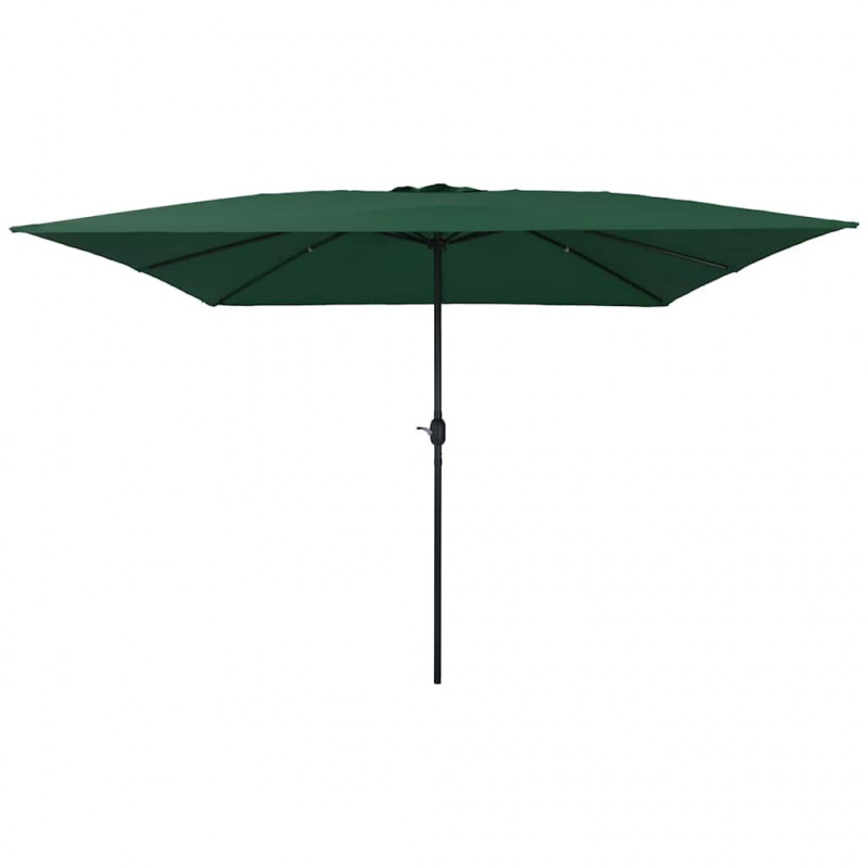 Parasolka ogrodowa Zielony 295 x 295 x 245 cm Poliester i Stal