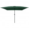 Parasolka ogrodowa Zielony 295 x 295 x 245 cm Poliester i Stal