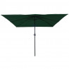 Parasolka ogrodowa Zielony 295 x 295 x 245 cm Poliester i Stal