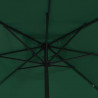 Parasolka ogrodowa Zielony 295 x 295 x 245 cm Poliester i Stal