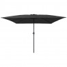 Parasolka ogrodowa Antracyt 295 x 295 x 245 cm Poliester i Stal