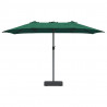 Parasolka ogrodowa Zielony 385 x 209 x 244 cm Poliester i Stal