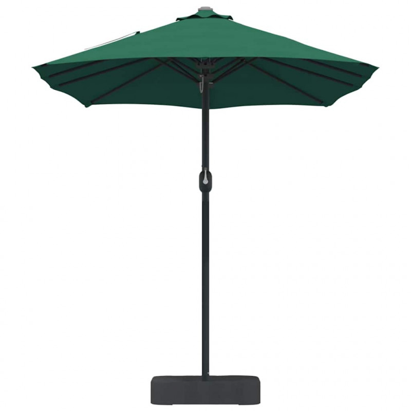 Parasolka ogrodowa Zielony 385 x 209 x 244 cm Poliester i Stal