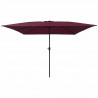 Parasolka ogrodowa Bordeaux Czerwony 295 x 295 x 245 cm