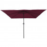 Parasolka ogrodowa Bordeaux Czerwony 295 x 295 x 245 cm