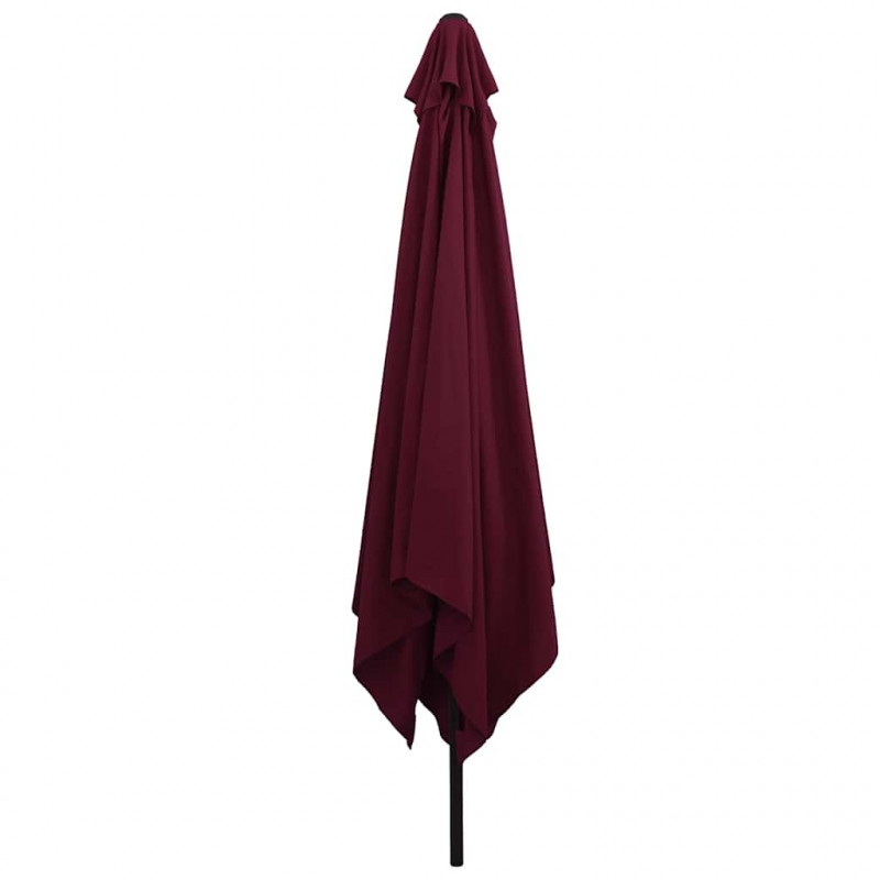 Parasolka ogrodowa Bordeaux Czerwony 295 x 295 x 245 cm