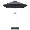 Parasolka ogrodowa Antracyt 385 x 209 x 244 cm Poliester i Stal