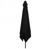 Parasolka ogrodowa Czarny 295 x 295 x 245 cm Poliester i Stal