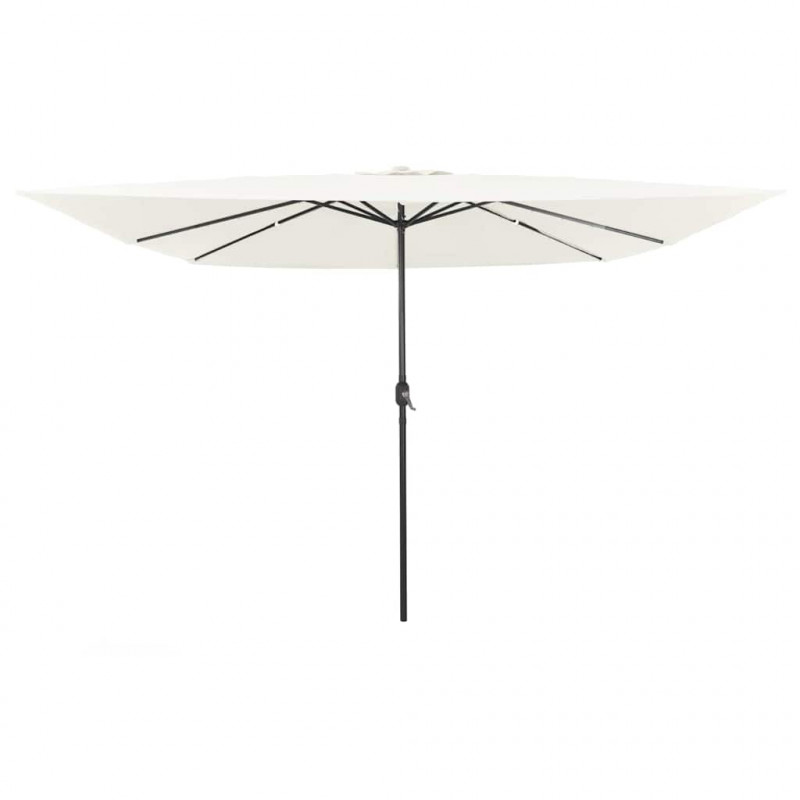 Parasolka ogrodowa piaskowy 295 x 295 x 245 cm Poliester i Stal