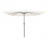 Parasolka ogrodowa piaskowy 295 x 295 x 245 cm Poliester i Stal