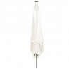 Parasolka ogrodowa piaskowy 295 x 295 x 245 cm Poliester i Stal