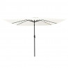 Parasolka ogrodowa piaskowy 295 x 295 x 245 cm Poliester i Stal