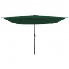 Parasolka ogrodowa Zielony 295 x 295 x 245 cm Poliester i Stal