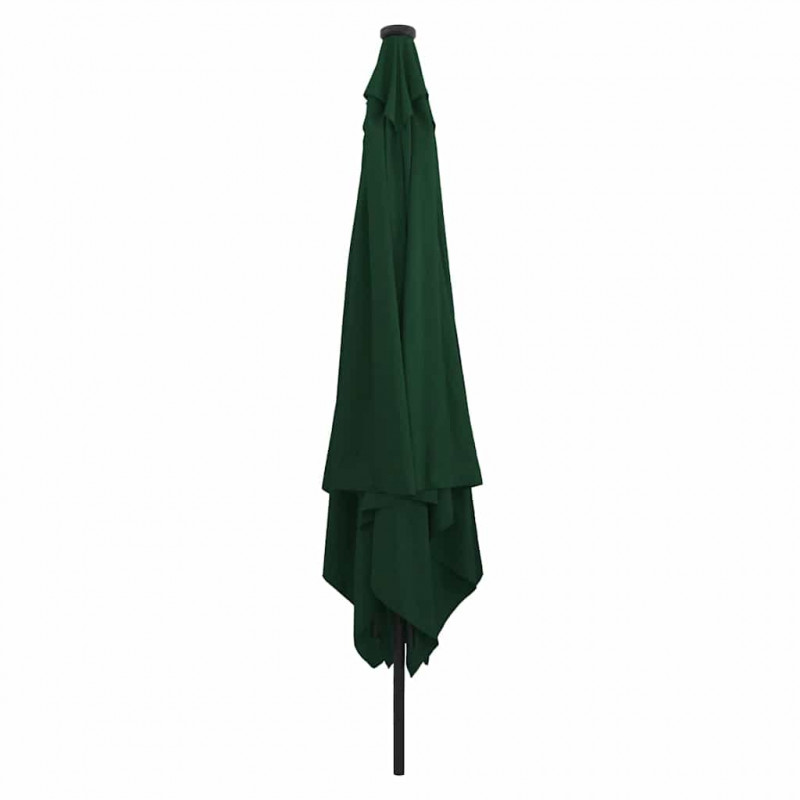 Parasolka ogrodowa Zielony 295 x 295 x 245 cm Poliester i Stal