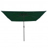 Parasolka ogrodowa Zielony 295 x 295 x 245 cm Poliester i Stal