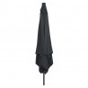 Parasolka ogrodowa Antracyt 295 x 295 x 245 cm Poliester i Stal