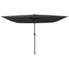 Parasolka ogrodowa Antracyt 295 x 295 x 245 cm Poliester i Stal